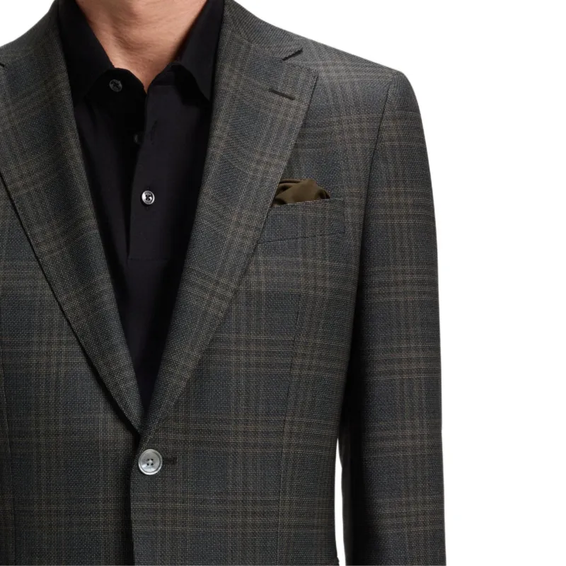 HUGO BOSS Business Suit Coat Men's Black-4