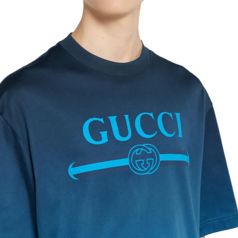 GUCCI T Shirts Men Blue-4