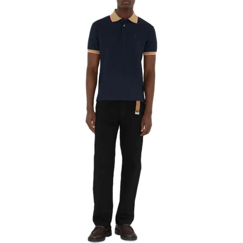 Burberry SS25 Polo Shirt Men's Navy Blue-1