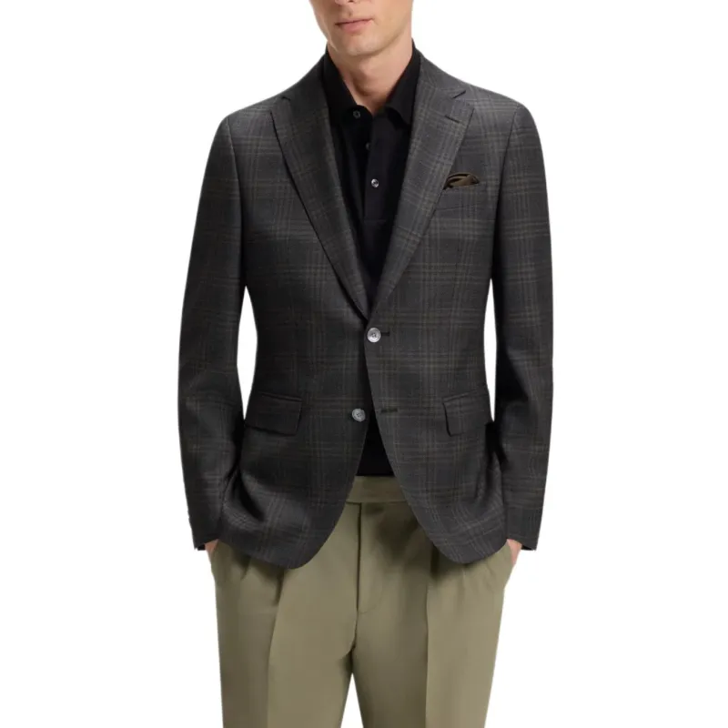 HUGO BOSS Business Suit Coat Men's Black-1