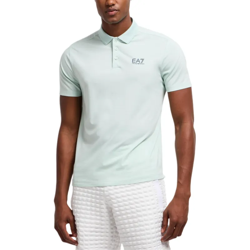EMPORIO ARMANI EA7 Polo Shirt Men's Light Green-1