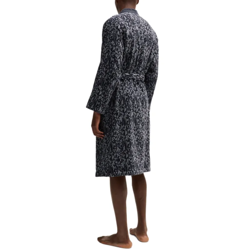 HUGO BOSS Sleep Robe Men's Dark Gray-3