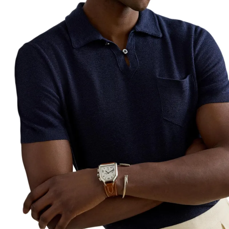 Ralph Lauren Purple Label Knitted Polo Shirt-4