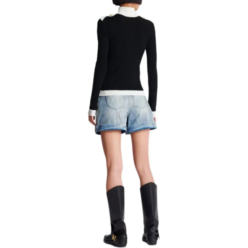 BALMAIN Ribbed knit Cardigan-4