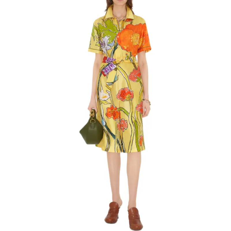 Burberry x Highgrove Short Sleeved Dress Women's Multicolor-1