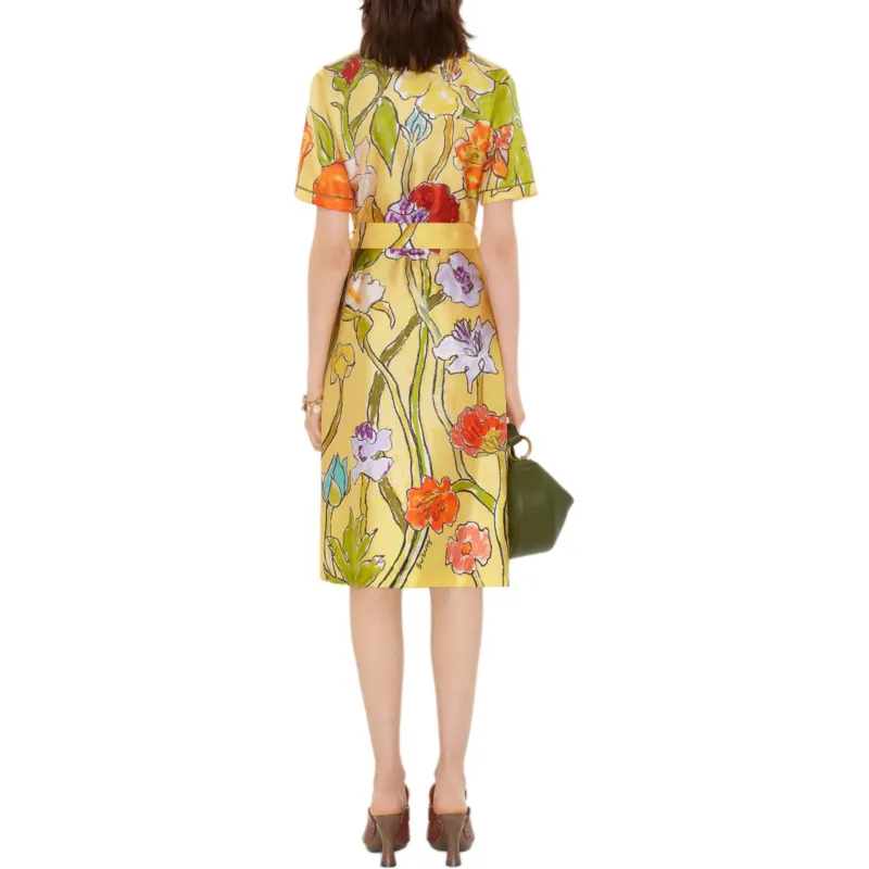 Burberry x Highgrove Short Sleeved Dress Women's Multicolor-2