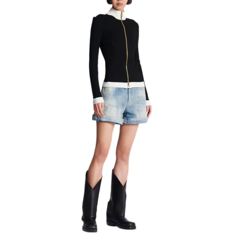BALMAIN Ribbed knit Cardigan-5