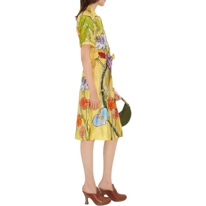Burberry x Highgrove Short Sleeved Dress Women's Multicolor-3