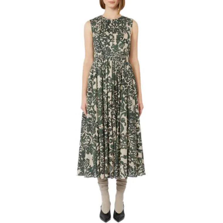 MaxMara Sleeveless Dress Women's Green-1