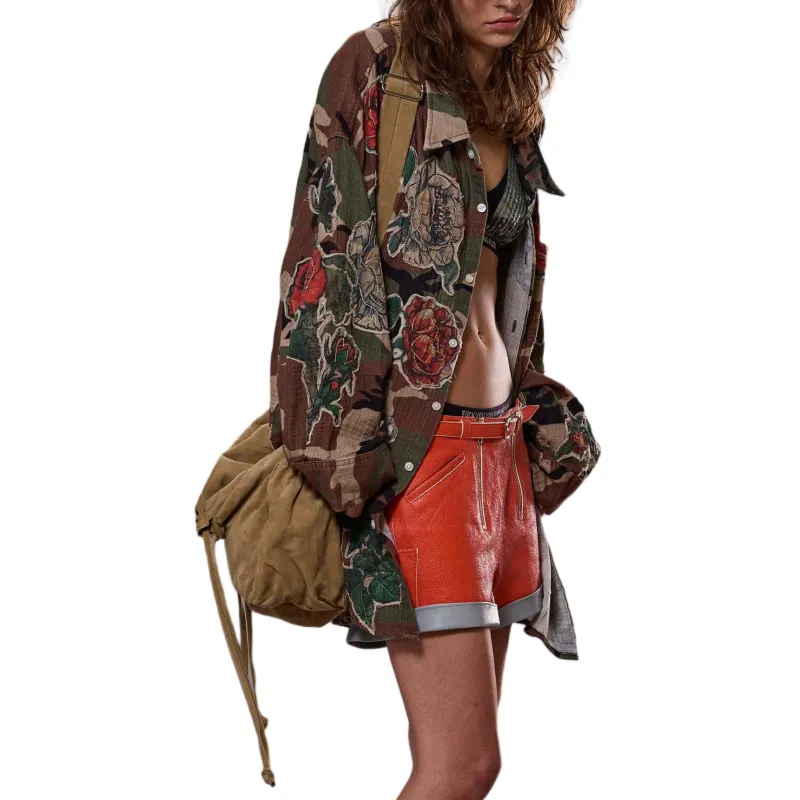 R13 Camouflage print Shirt-1