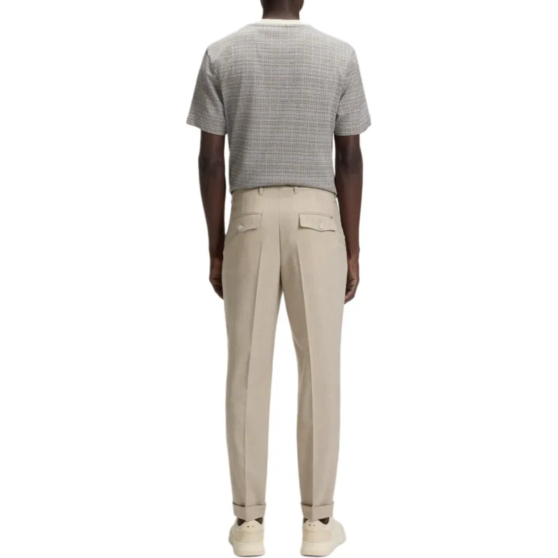 HUGO BOSS Suit Trouser Men's Light Brown-3