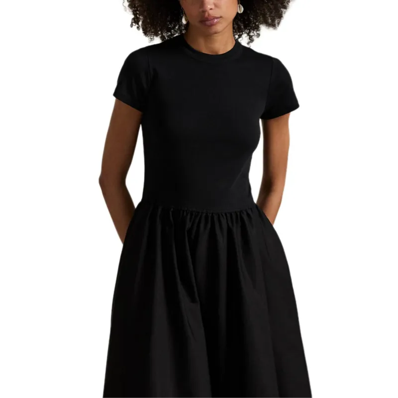 Polo Ralph Lauren Short Sleeved Dress Women's Black-3