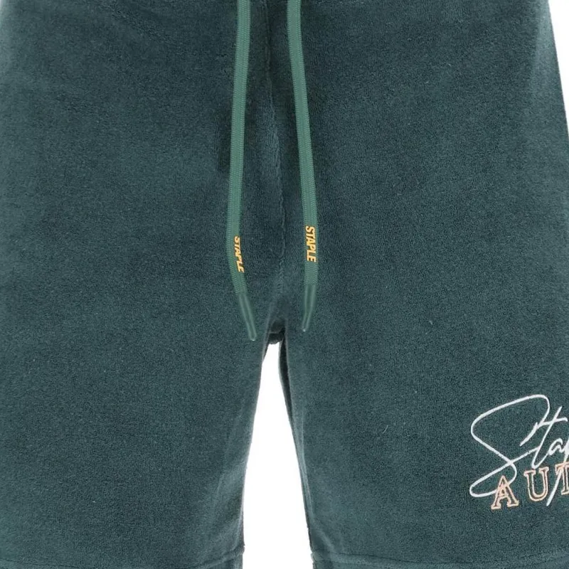 AUTRY Logo Embroidered Drawstring Shorts-4