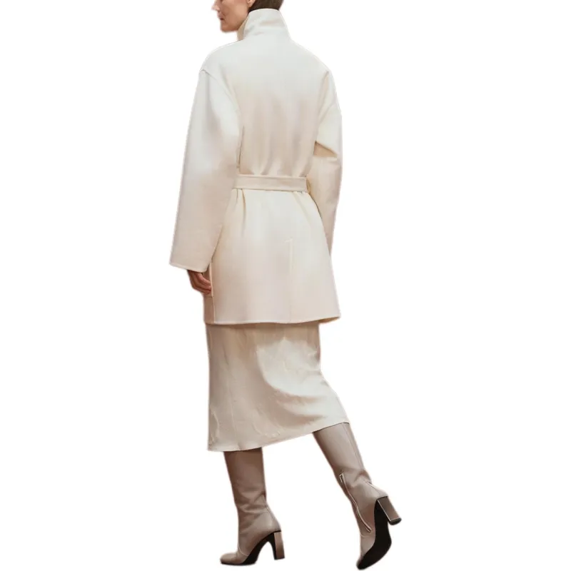 HERMES Coats Women's White-1