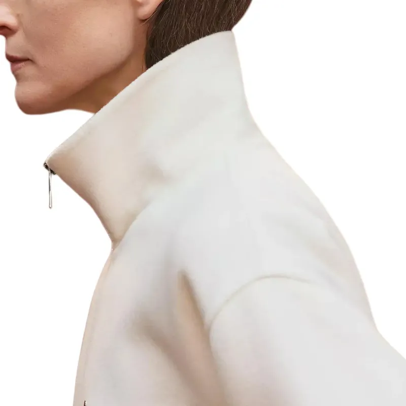 HERMES Coats Women's White-4