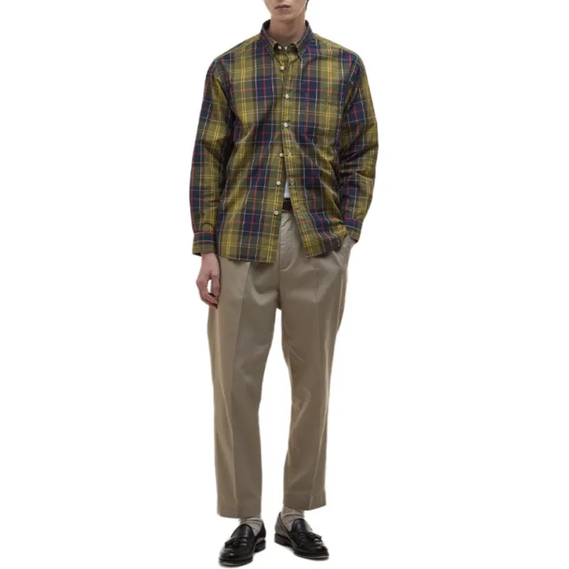 BARBOUR Shirts Men Green-2