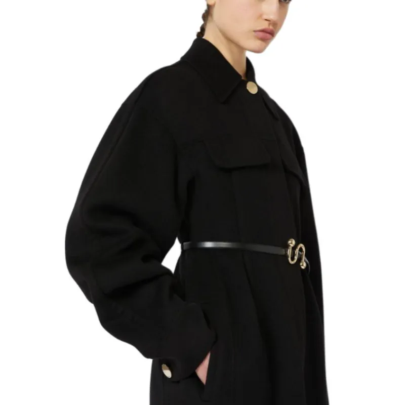 SportMax Coats Women's Black-4