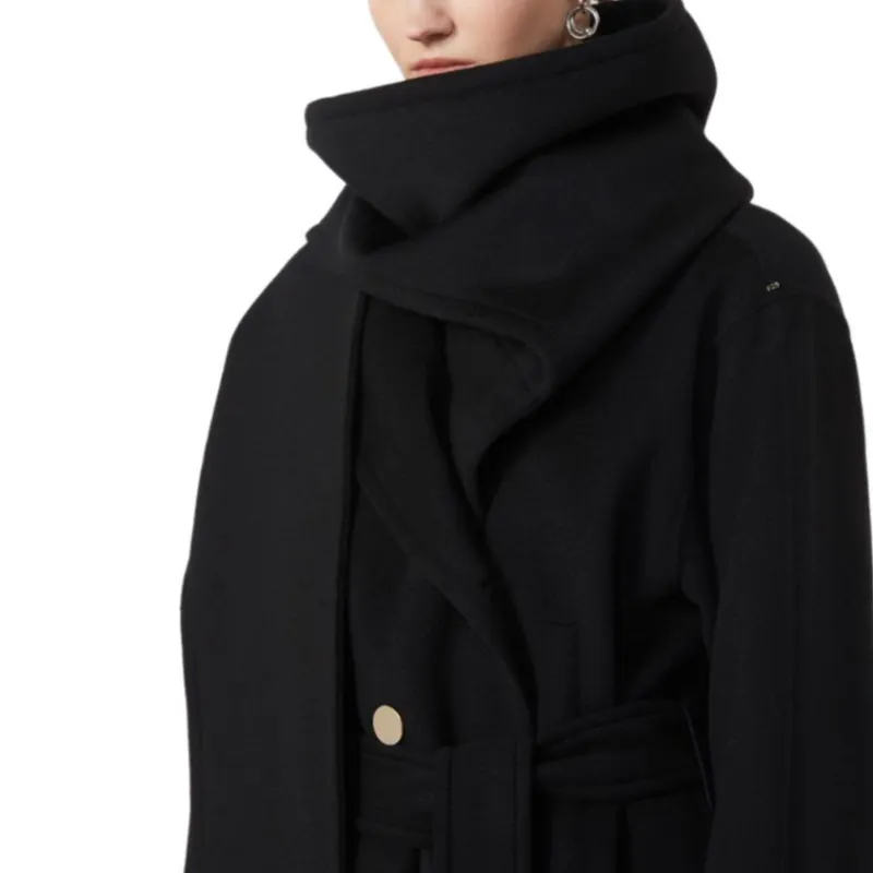SportMax Coats Women's Black-4