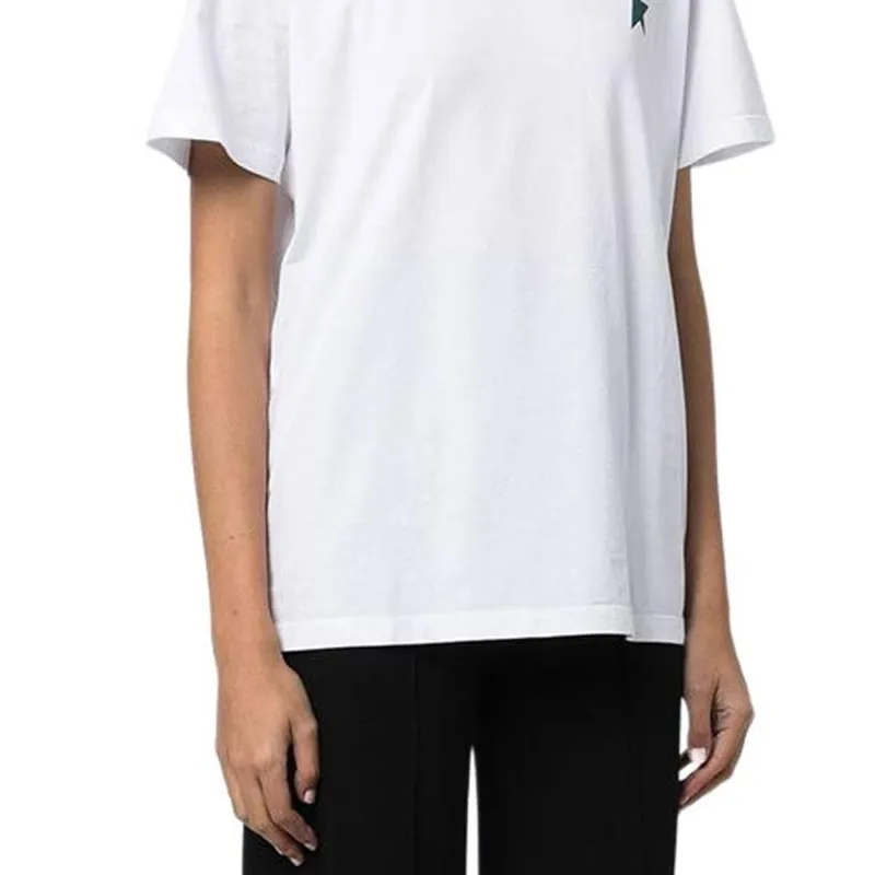 Golden Goose Logo print Short sleeved T shirt-4