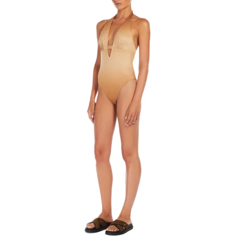 MaxMara One piece Swimsuit Women's Gold-3