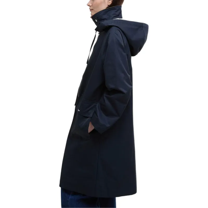 BARBOUR Trench Coat Women's Marine Blue-4
