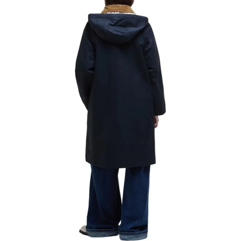 BARBOUR Trench Coat Women's Marine Blue-2
