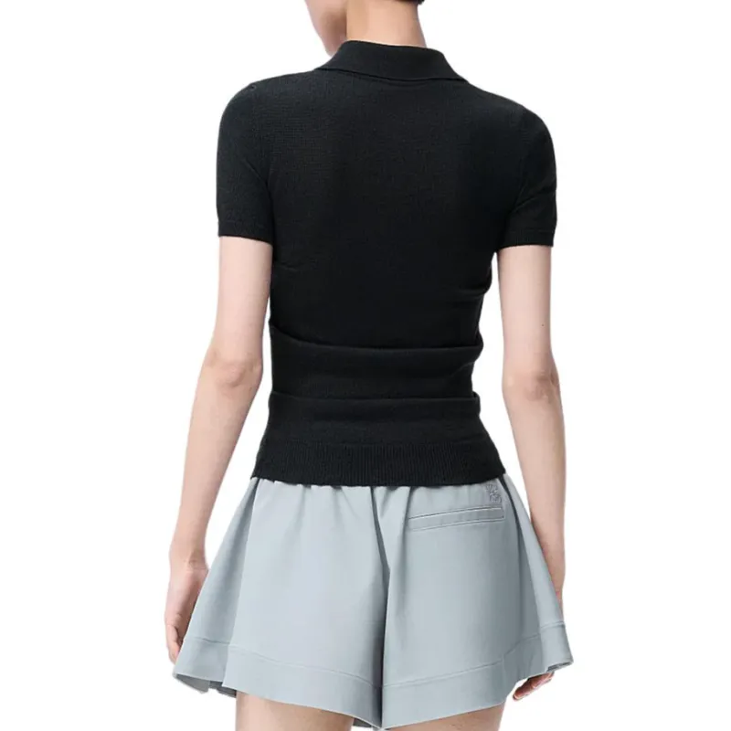 LOEWE SS25 Polo Shirt Women's Black-3