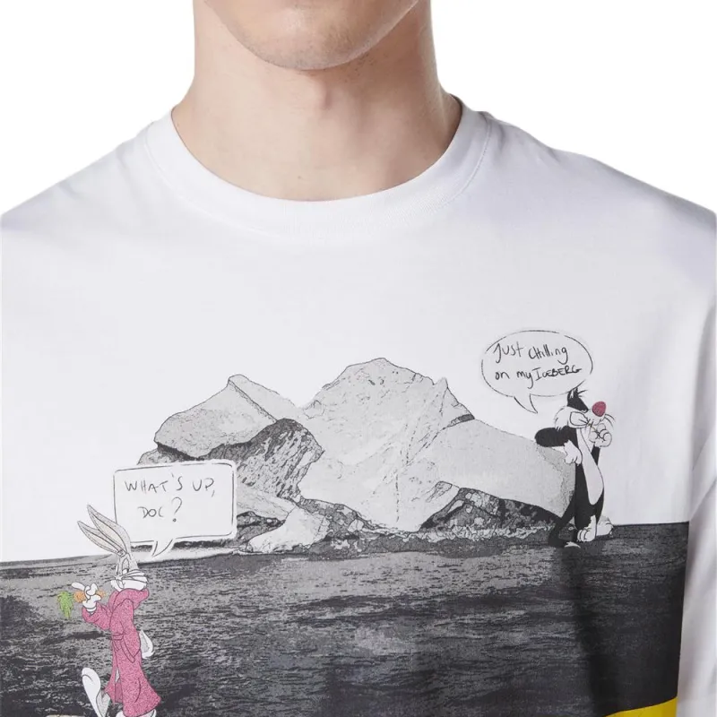 Iceberg Pattern Printed Crewneck T Shirt-5
