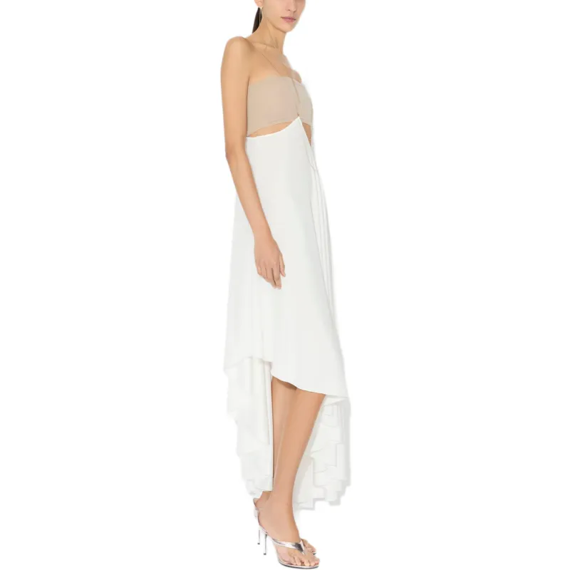 Alaia Casual Long Skirts Women's White-3
