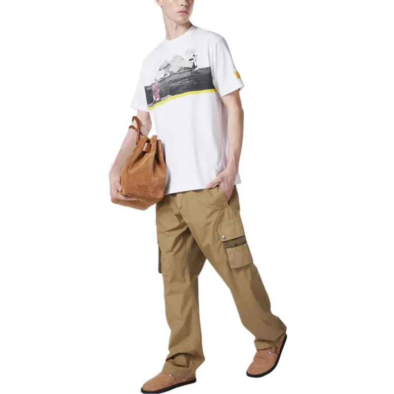 Iceberg Pattern Printed Crewneck T Shirt-3