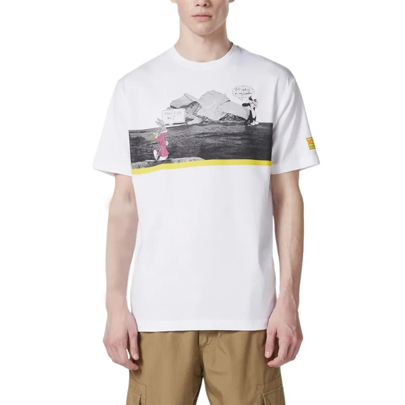 Iceberg Pattern Printed Crewneck T Shirt-1