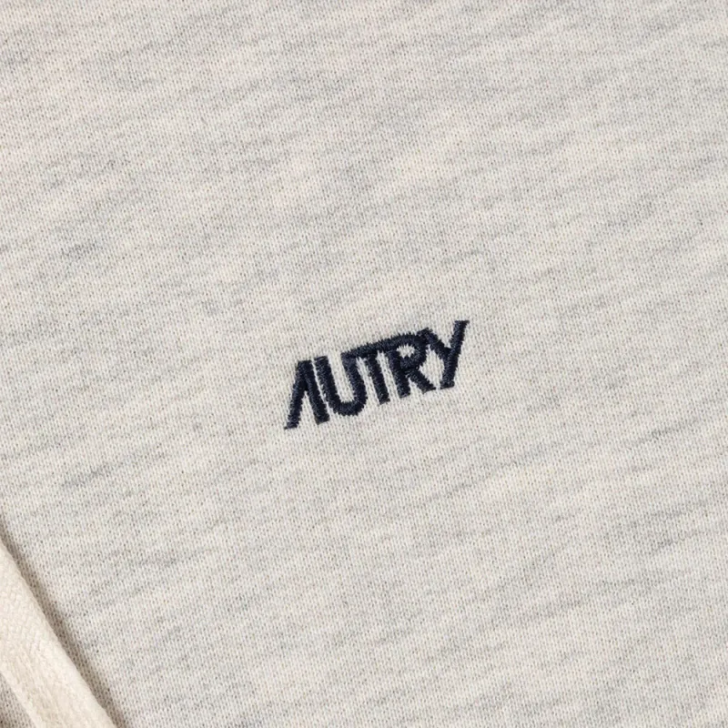 AUTRY Logo Embroidered Drawstring Hoodie-4
