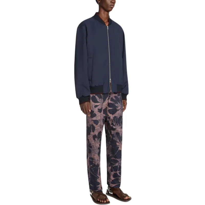 DRIES VAN NOTEN Zip Up Reversible Bomber Jacket-3
