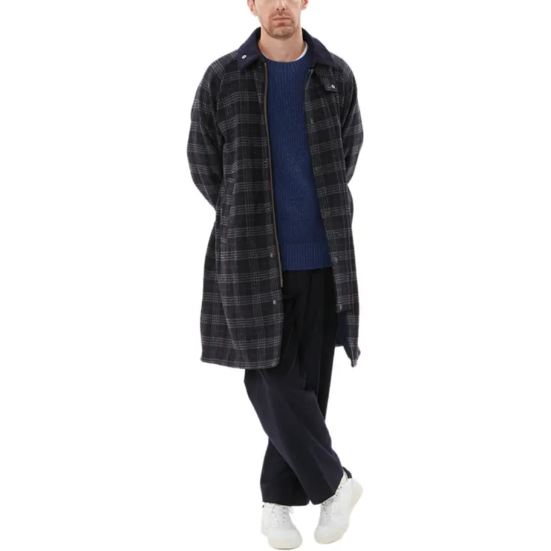 BARBOUR Coats Men Blue Gray-1