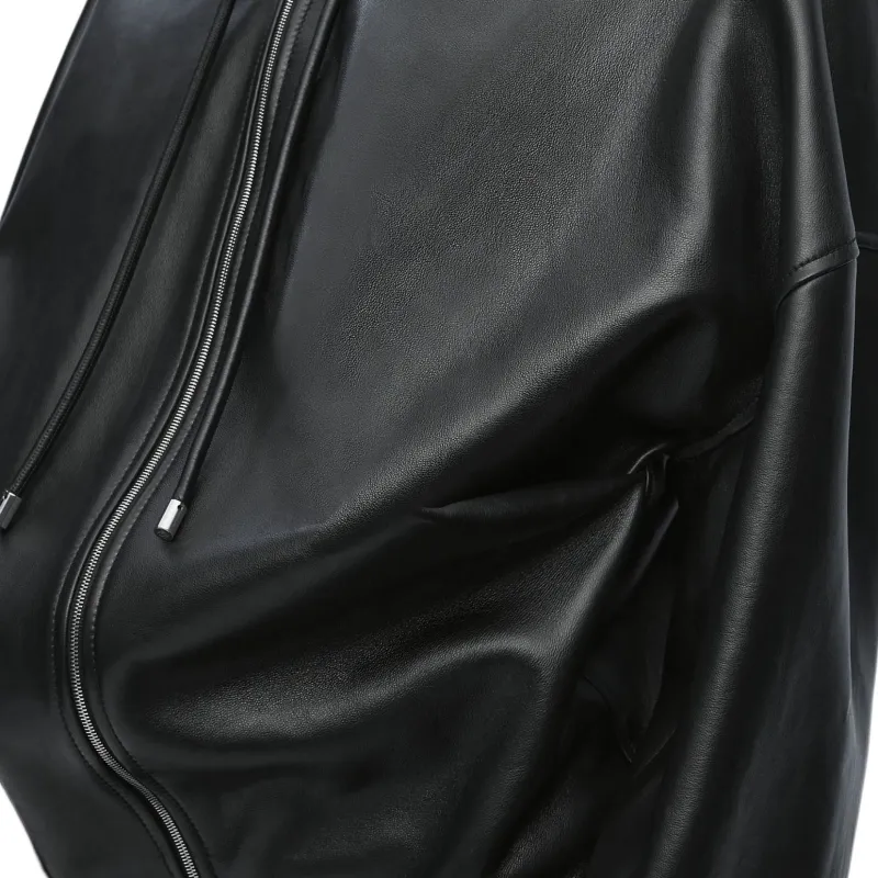 LOEWE Leather Jacket Women's Black-4