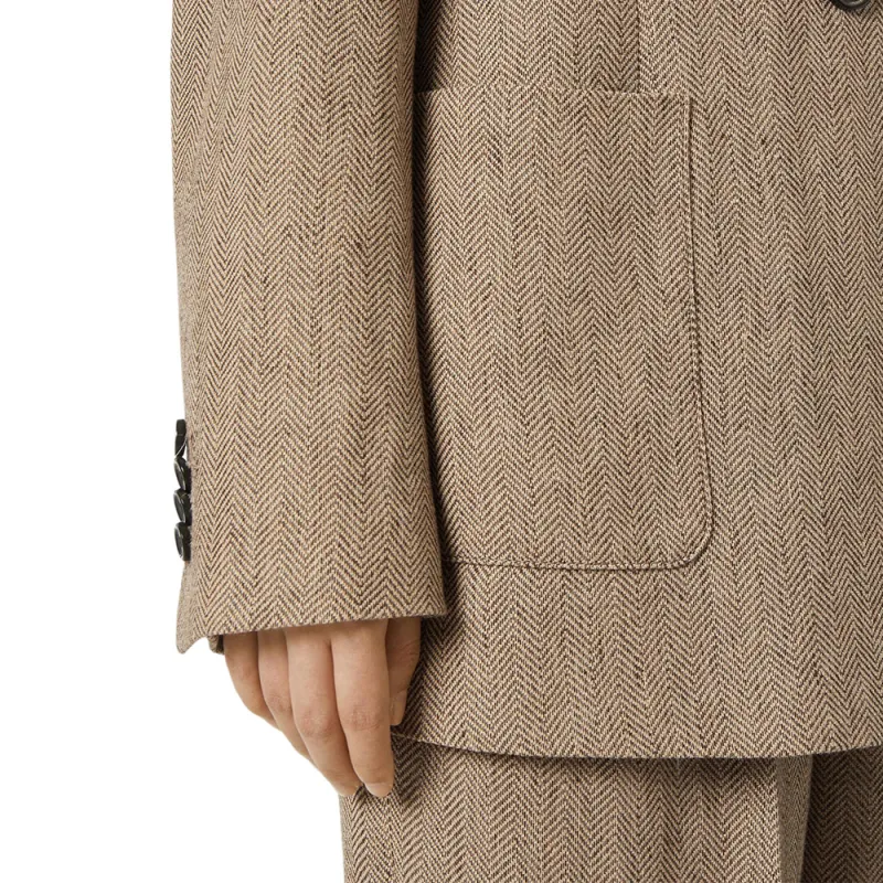 Loro Piana Business Suit Coat Women's Brown-5