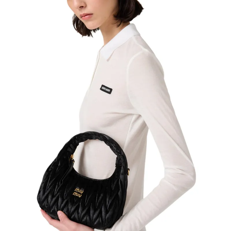 MIU MIU Ribbed jersey Mini Dress-3
