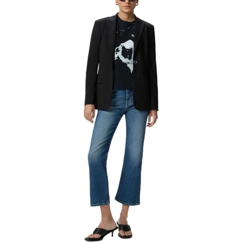 PINKO Medium Wash Denim Bootcut Jeans-3
