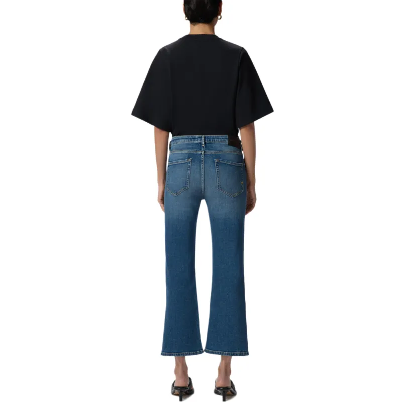 PINKO Medium Wash Denim Bootcut Jeans-4