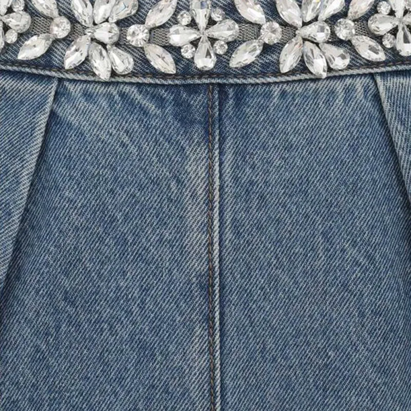 Zimmermann SS25 Denim Long Skirt Women's Blue-4