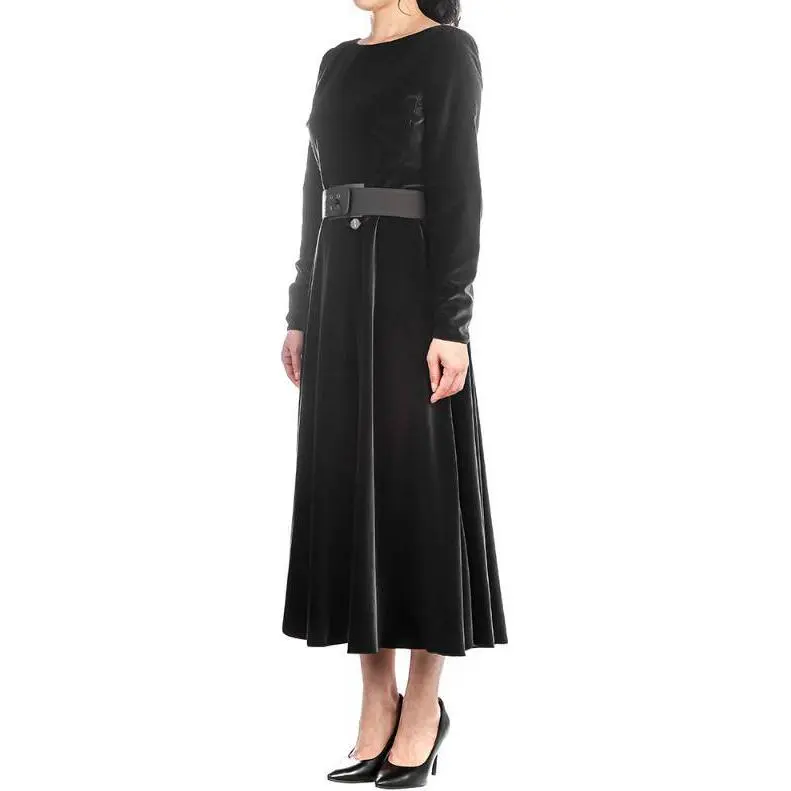 MaxMara Long Sleeved Dresses Women's Black-4