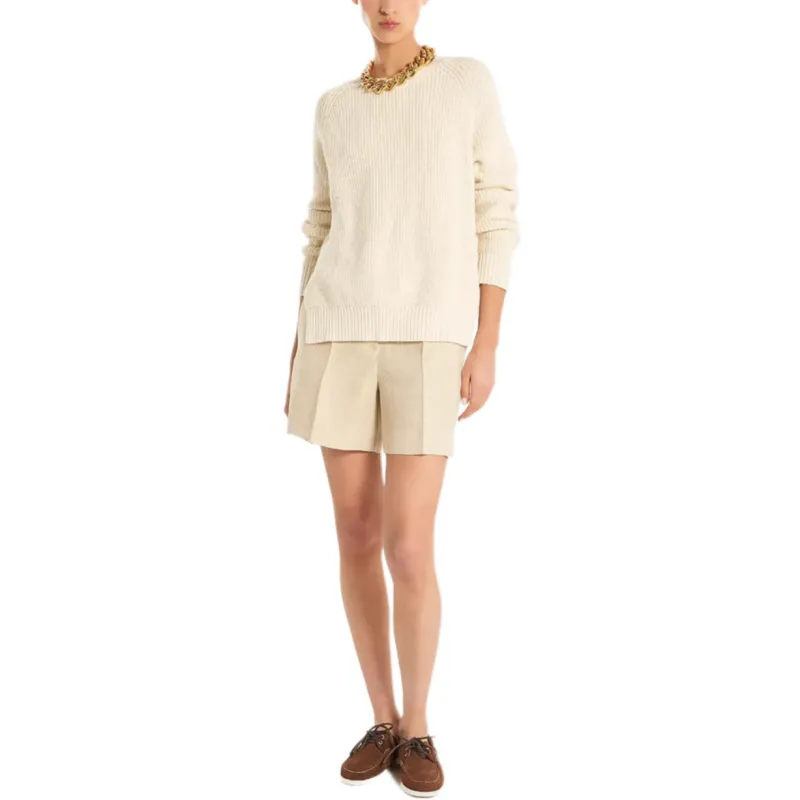 PAROSH Casual Shorts Women's Beige-2