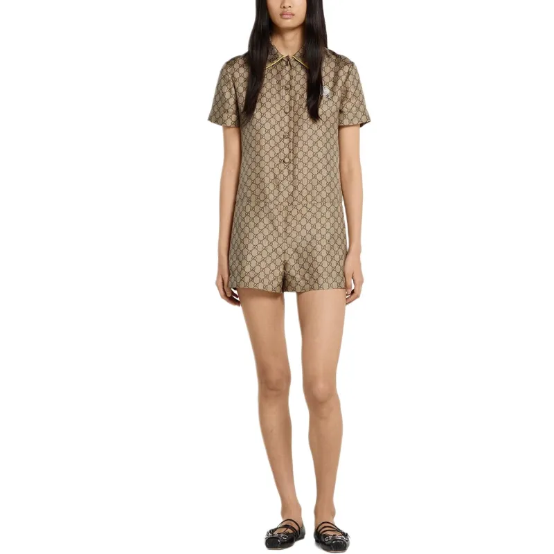 GUCCI FW25 Jumpsuit Women's Dark Brown-1