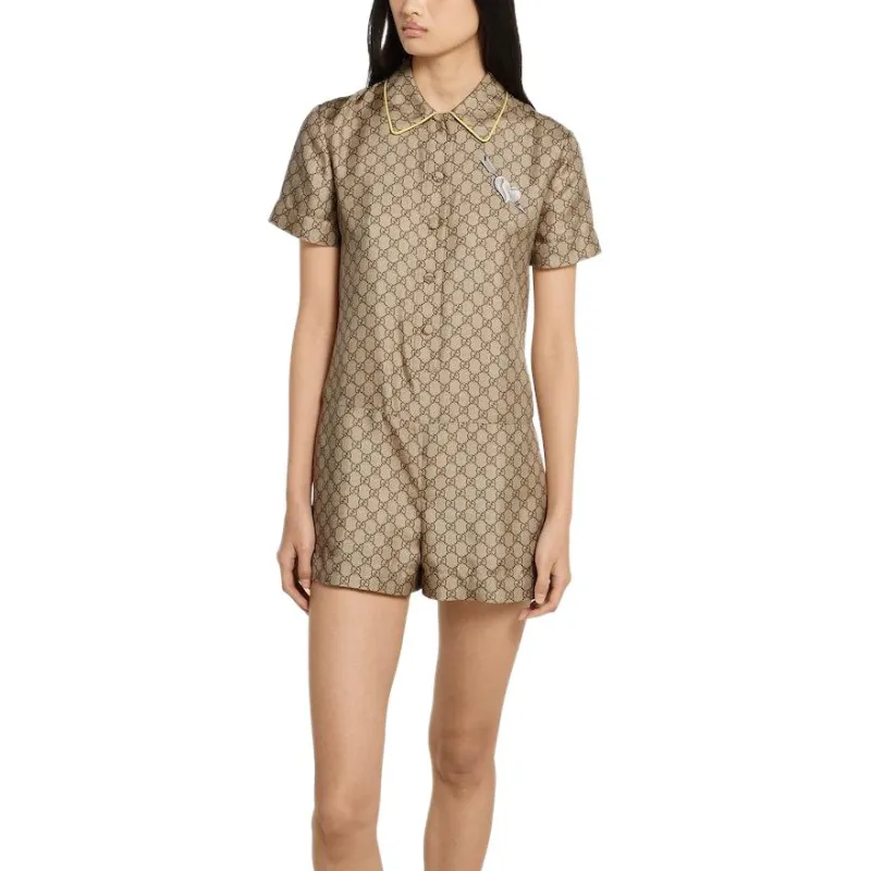 GUCCI FW25 Jumpsuit Women's Dark Brown-2
