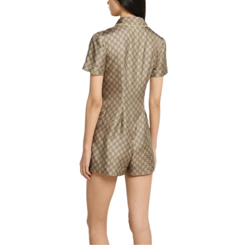 GUCCI FW25 Jumpsuit Women's Dark Brown-3