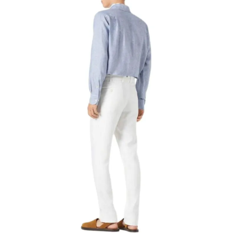 Loro Piana SS25 Casual Pants Men's White-4