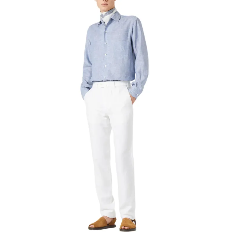 Loro Piana SS25 Casual Pants Men's White-3