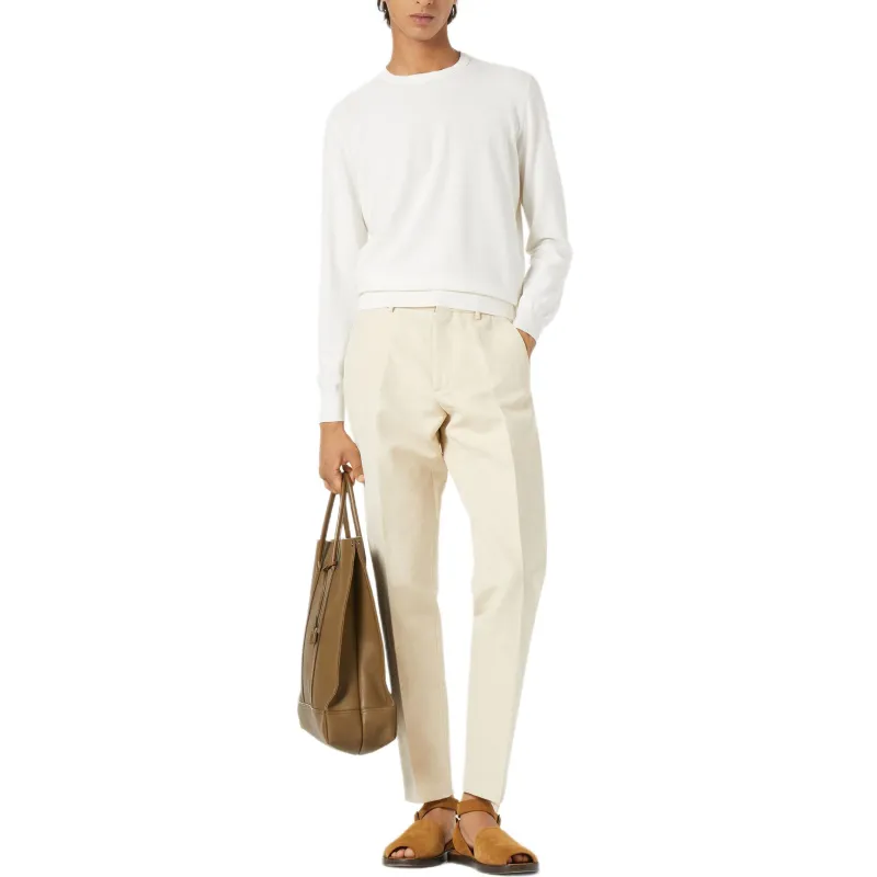 Loro Piana SS25 Casual Pants Men's Beige-2