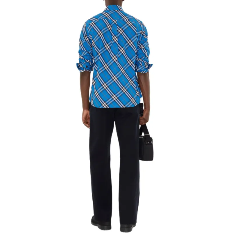 Burberry Checked Cotton Shirt-2