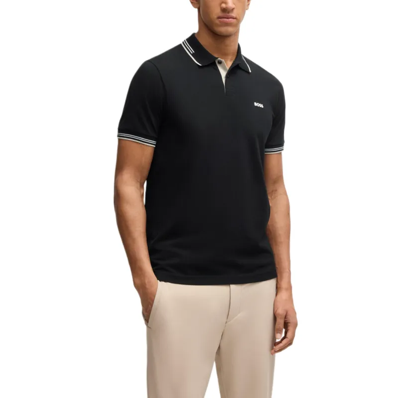 HUGO BOSS Polo Shirt Men's Black-3